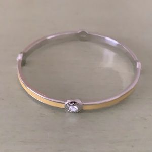 Coach yellow bangle bracelet
